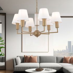 Apliqa Ellery 6'lı Eskitme Beyaz Şapkalı Modern Plafonyer Genç Odası Yatak Odası Retro Salon Avize