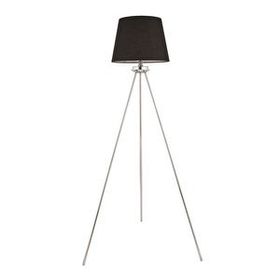 Apliqa Epona Siyah Şapkalı Krom Modern Dekoratif Salon Lambader