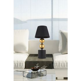 Apliqa Fragile Siyah Şapkalı Eskitme Masa Lambası Modern Tasarım Salon Yatak Odası Abajur