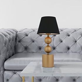 Apliqa Fragile Siyah Şapkalı Eskitme Masa Lambası Modern Tasarım Salon Yatak Odası Abajur