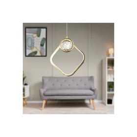 Apliqa Frieda Tekli 3 Renkli 17 watt Gold Ledli Modern Oturma Odası Salon Sarkıt Avize
