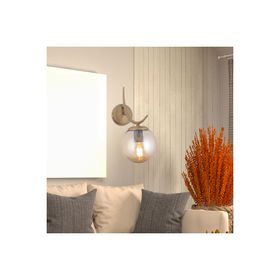 Apliqa Germaine Tekli Eskitme Bal Camlı Modern Yatak Başı Salon Aplik