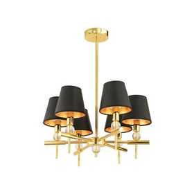 Apliqa Golden 6 Lı Şapkalı Salon Avize