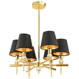 Apliqa Golden 6 Lı Şapkalı Salon Avize
