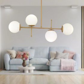 Apliqa Günay 4'lü Eskitme Modern Mutfak Yemek Masası Üstü Yatak Odası Salon Avize