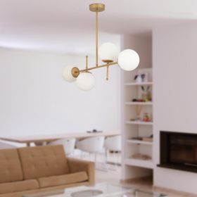 Apliqa Günay 4'lü Eskitme Modern Mutfak Yemek Masası Üstü Yatak Odası Salon Avize