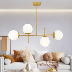 Apliqa Günay 4'lü Gold Modern Mutfak Yemek Masası Üstü Yatak Odası Salon Avize