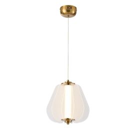Apliqa Hopps 18 Watt 3000K Elips Bakır Tekli Led Sarkıt Avize