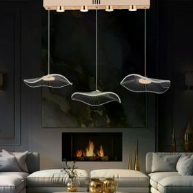 Apliqa Jolie 3'lü Sıralı 3 Renkli 26 Watt Gold Kristal Ledli Sarkıt Avize