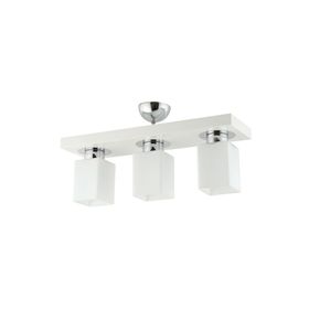Apliqa Kare 3352-03-WH 3'lü Plafonyer Avize