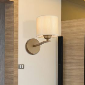 Apliqa Keria Tekli Eskitme Şapkalı Eskitme Duvar Lambası Yatak Odası İçin Modern Aplik