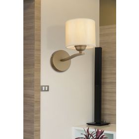 Apliqa Keria Tekli Eskitme Şapkalı Eskitme Duvar Lambası Yatak Odası İçin Modern Aplik