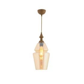 Apliqa Leila Tekli Elegant Camlı Eskitme Modern Sarkıt Avize