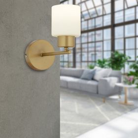 Apliqa Lima Eskitme Boyalı Beyaz Cam Aplik