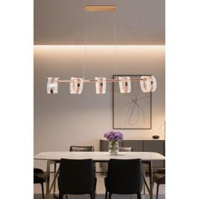 Apliqa Linea 5'li Gold Sıralı Salon Sarkıt Led Avize