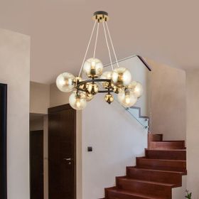 Apliqa Lorento 7 li Gold Yuvarlak Avize