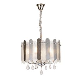 Apliqa Madera 50'Lik Krom Füme Camlı Kristal Taşlı Avize