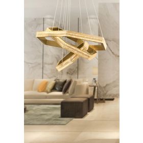 Apliqa Marea Gold Sarkit 85 Watt Led Avize