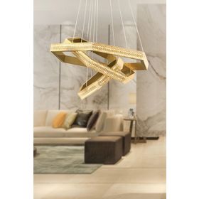 Apliqa Marea Gold Sarkit 85 Watt Led Avize