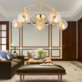 Apliqa Mildred Gold Modern Sarkıt Genç Odası-Mutfak-Yatak Odası Salon Sarkıt 5'li Avize