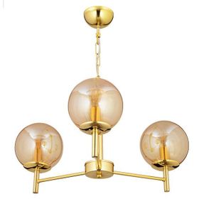 Apliqa Minar 3'lü Gold Kaplama Avize