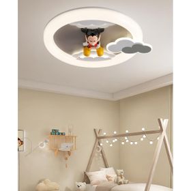 Apliqa Moddy Ledli Mickey Desenli Plafonyer Çocuk Odası Avize