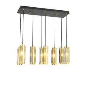 Apliqa Natali 8 Li Sıralı Gold Sarkıt Salon-Yemek Masası Avize