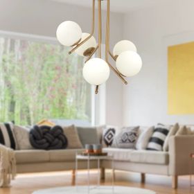 Apliqa Nida 5'li Komple Eskitme Boyalı Modern Mutfak Yatak Odası Salon Avize
