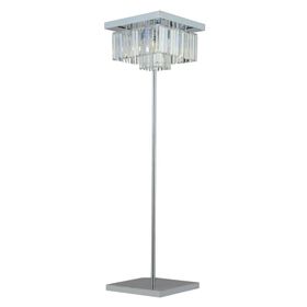 Apliqa Nilüfer Yuvarlak Krom Kristal Lambader