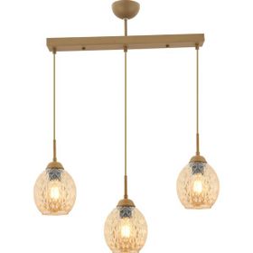 Apliqa Nino 3'lü Sıralı Eskitme Modern Sarkıt Oturma Odası Salon Sarkıt Avize