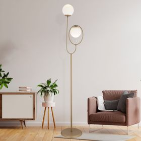 Apliqa Nixie 2'li Eskitme Dekoratif Modern Tasarım Ayaklı Oturma Odası Salon Lambader