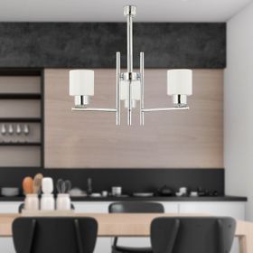 Apliqa Odesa 3'lü Krom Kaplama Modern Yatak Odası Mutfak Salon Avize