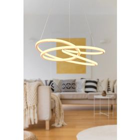 Apliqa Okasso Gold Sarkıt 140 Watt Sarkıt 3 Renkli Ledli Modern Mutfak Banyo Led Salon Sarkıt Avize