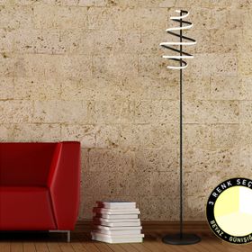 Apliqa Parya Renkli Led Modern Tasarım Metal Lambader