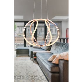 Apliqa Pietra Rosegold Sarkit 56 Watt Led Avize