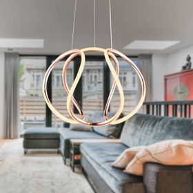 Apliqa Pietra Rosegold Sarkit 56 Watt Led Avize
