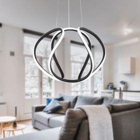 Apliqa Pietra Siyah Sarkit 56 Watt Led Avize