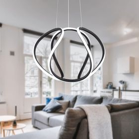 Apliqa Pietra Siyah Sarkit 56 Watt Led Avize