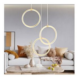 Apliqa Ruscello 3lü Gold 102 Watt Led Avize