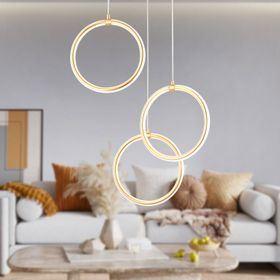 Apliqa Ruscello 3lü Gold 102 Watt Led Avize