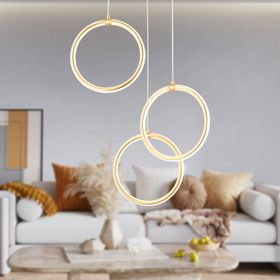 Apliqa Ruscello 3lü Gold 102 Watt Led Avize