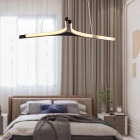 Apliqa Simon Mat Siyah Boyalı 30 W 300 K Salon-Oturma Odası-Genç Odası Ledli Avize