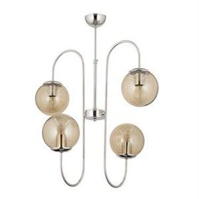 Apliqa Sosa 4 Lü Gold Bal Camlı Salon Avize