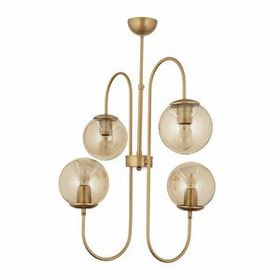 Apliqa Sosa 4 Lü Gold Bal Camlı Salon Avize