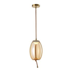 Apliqa Stone Tekli 5 Watt 3000K Eskitme Bal Camlı Led Sarkıt Avize