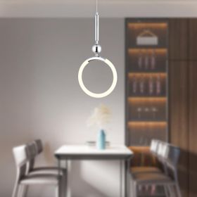 Apliqa Struer Tekli Krom Ledli 20 Watt Modern Koridor Yatak Odası Salon Sarkıt Led Avize