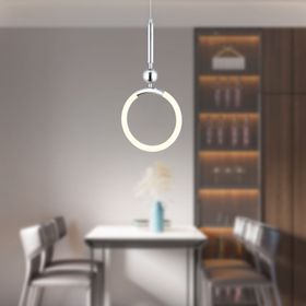 Apliqa Struer Tekli Krom Ledli 20 Watt Modern Koridor Yatak Odası Salon Sarkıt Led Avize