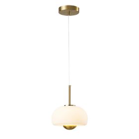 Apliqa Tres Tekli 7 Watt 3000k Eskitme Beyaz Camlı Led Sarkıt Avize