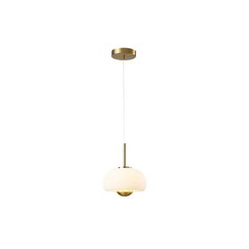 Apliqa Tres Tekli 7 Watt 3000k Eskitme Beyaz Camlı Led Sarkıt Avize
