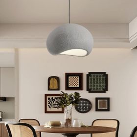 Apliqa Tretan Tekli Gri Beton Modern Sarkıt Oturma Odası-Salon Sarkıt Avize